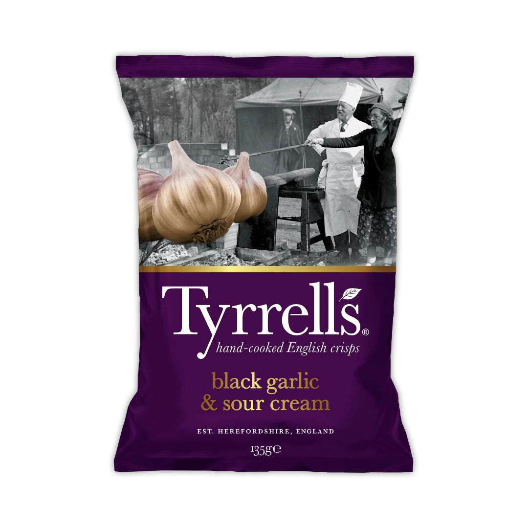 Tyrrells Black Garlic & Sour Cream Crisps 135g