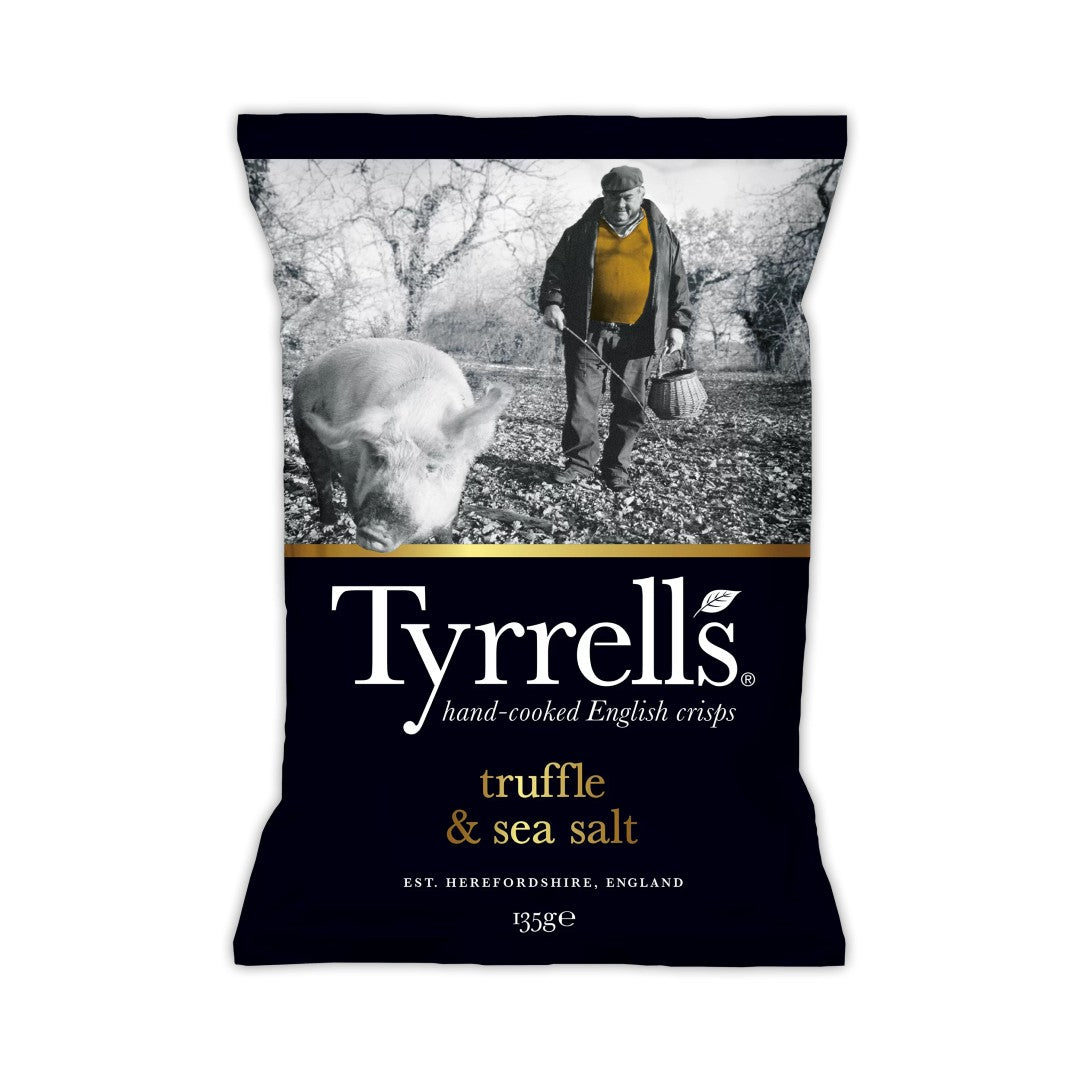 Tyrrells Truffle & Sea Salt Crisps 135g