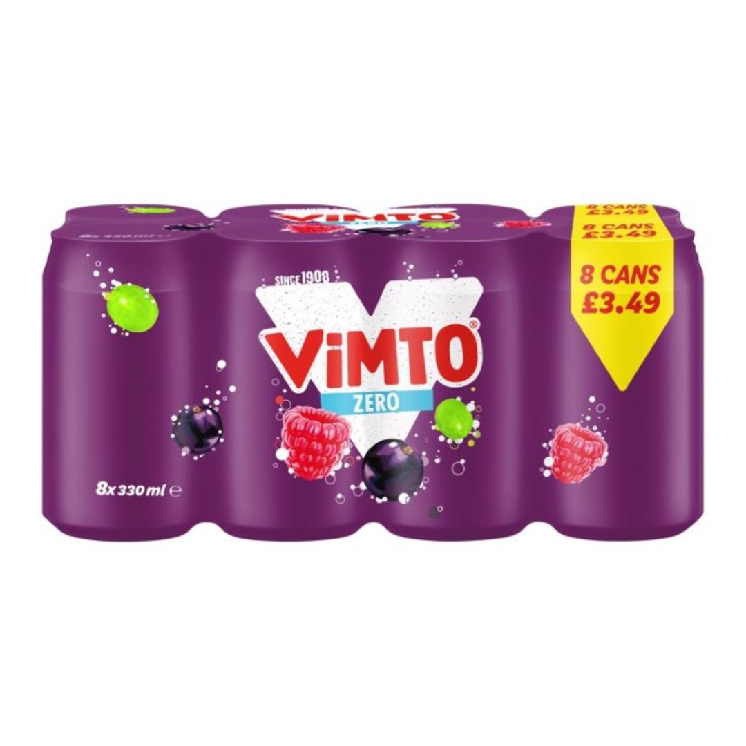 Vimto Sparkling Zero 8 x 330ml