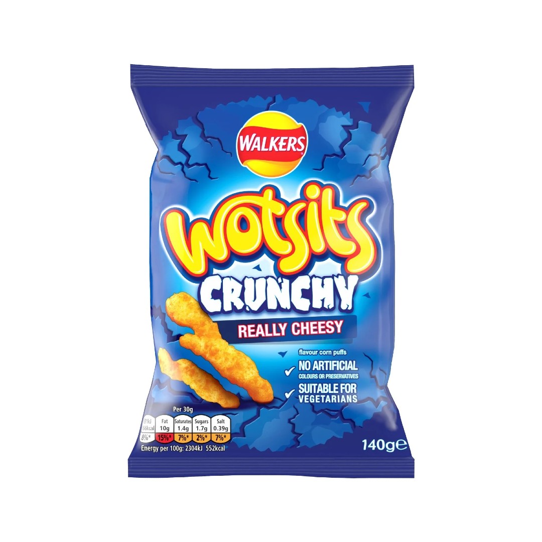 Walkers Wotsits Crunchy Cheese 140g