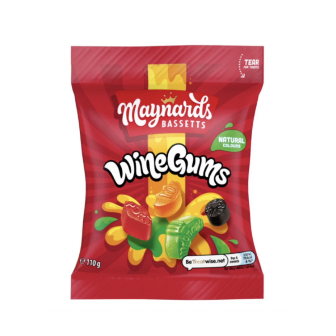 Maynards Bassetts Wine Gums Bag 110g