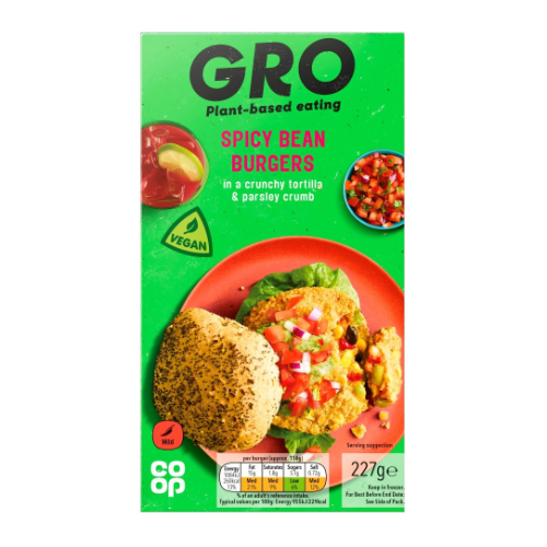 Gro Spicy Bean Burgers x 2 227g