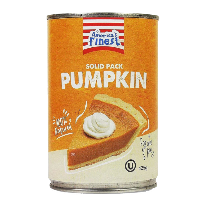 America's Finest Solid Pack Pumpkin 425g
