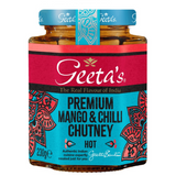 Geetas Premium Mango & Chilli Chutney Hot 230G
