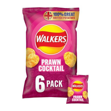 Walkers Prawn Cocktail 6 x 25g