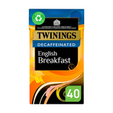 Twinings English Breakfast Decaf Tea 40's