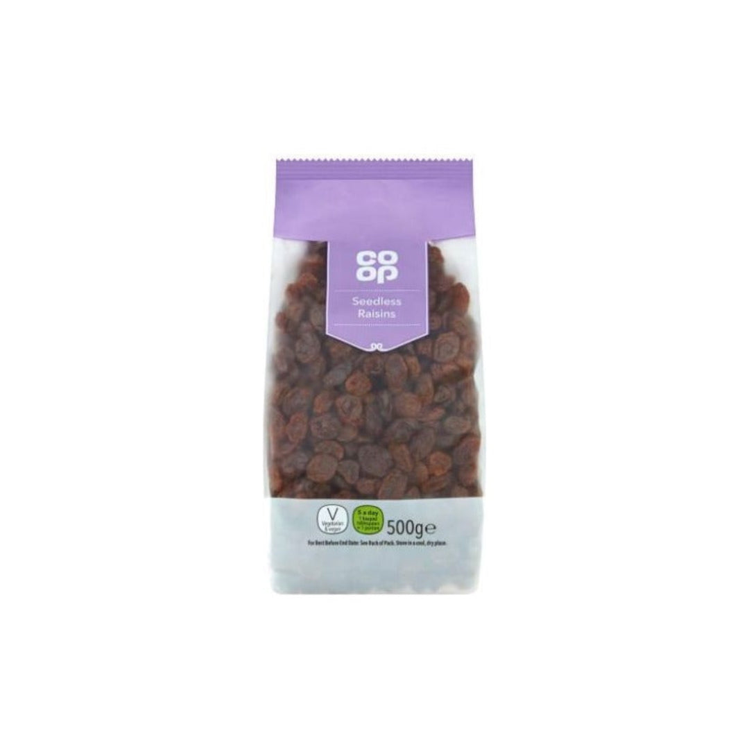 Co-op Seedless Raisins 500g