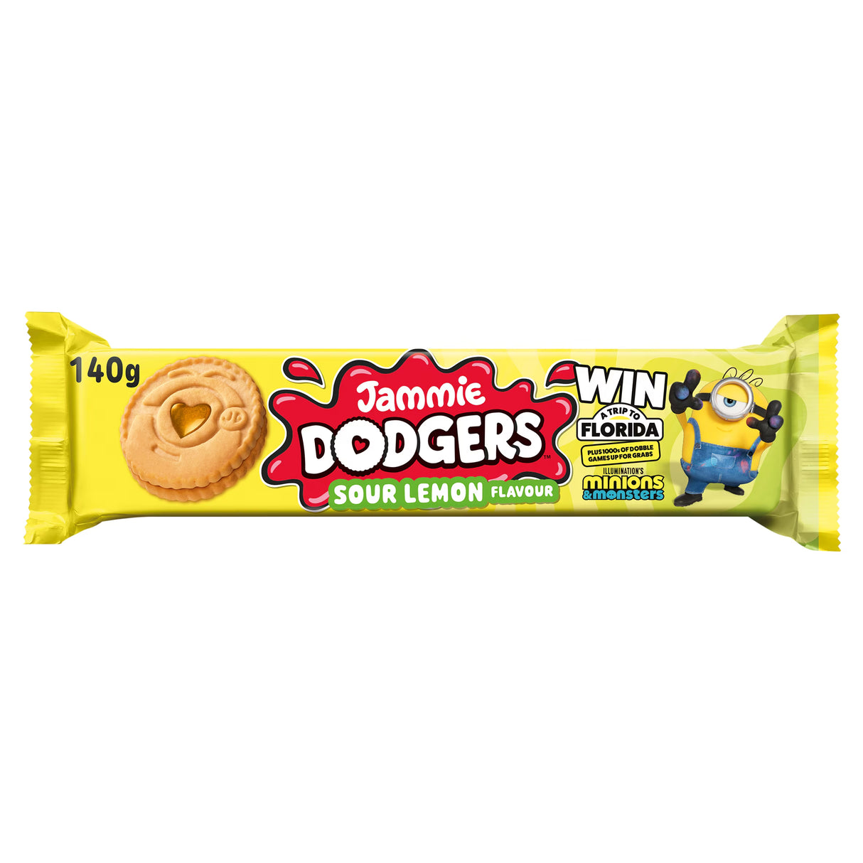 Burtons Jammie Dodgers Minions Sour Lemon 140G