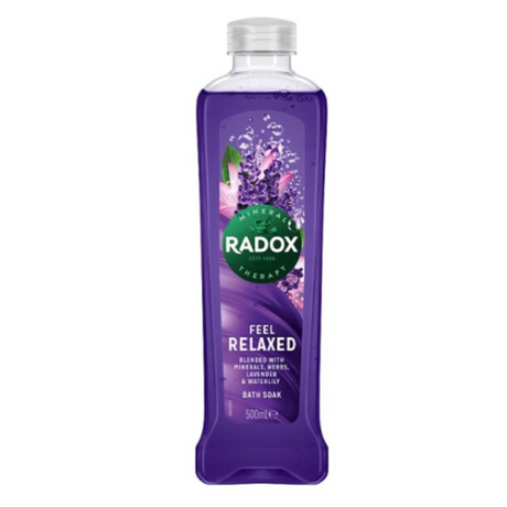 Radox Feel Relax Bath Soak (Min, Herbs, Lavend, Waterlily) 500ml