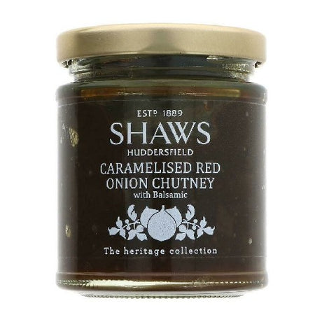 Shaws Caramelised Red Onion Chutney with Balsamic 195g