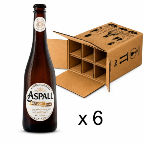 Aspall Draught Cyder 500ml bottles 5.5% x 6