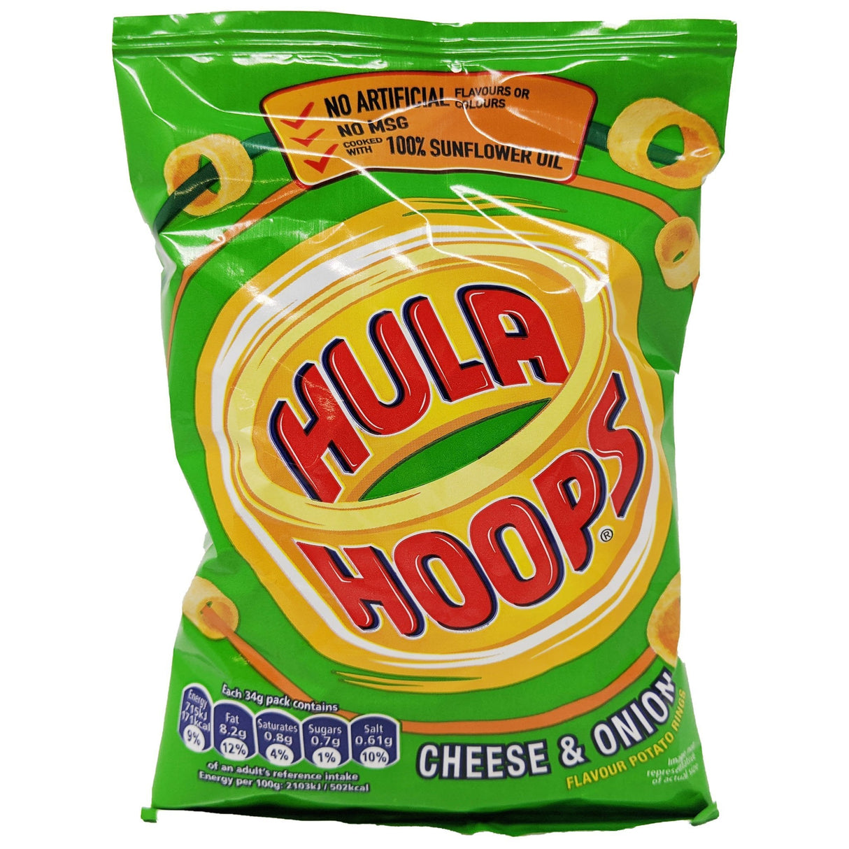 Hula Hoops Cheese & Onion 34g