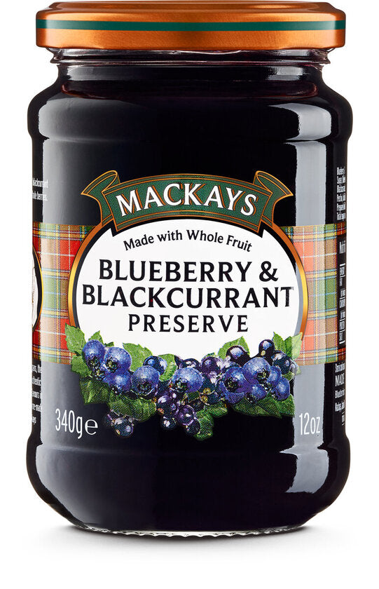 Mackays Blueberry & Blackcurrant Preserve 340g
