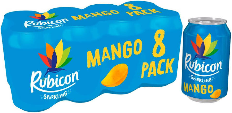 BULK DEAL - 8 x Rubicon Sparkling Mango 330ml