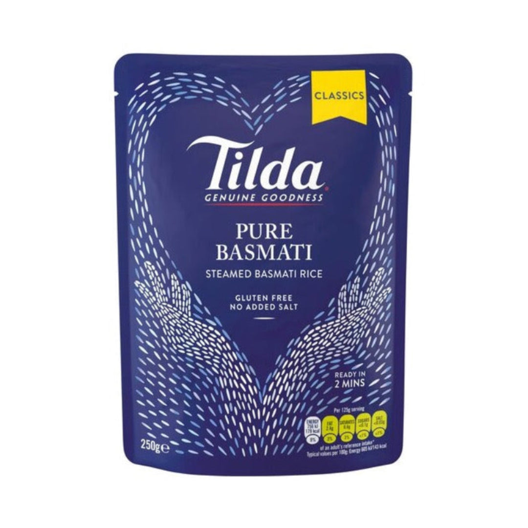 Tilda Steamed Plain Basmati Rice 250g
