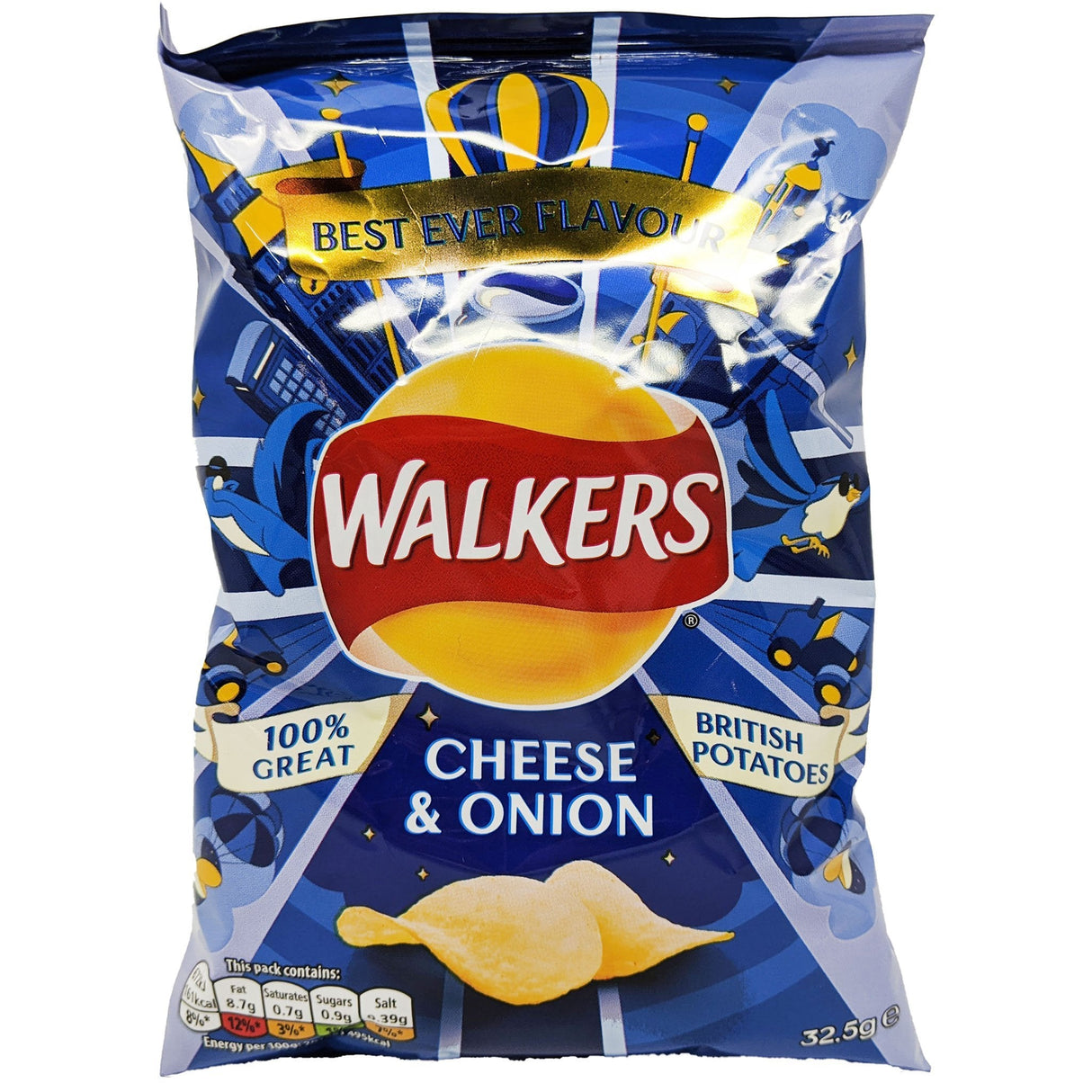 Walkers Cheese Onion Crisps 32.5g